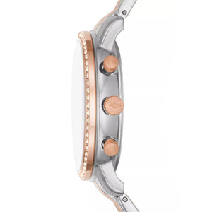 Fossil Neutra White Dial Two Tone Steel Strap Watch for Women - ES5279