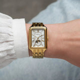Fossil Raquel 2 Tone Dial Gold Steel Strap Watch for Women - ES5398