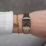 Fossil Raquel Gray Dial 2 Tone Steel Strap Watch for Women - ES5376