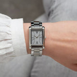 Michael Kors Essex Silver Dial Silver Steel Strap Watch for Women - MK4906