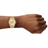 Michael Kors Bryant Gold Dial Gold Steel Strap Watch for Women - MK7540