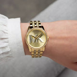 Michael Kors Bryant Gold Dial Gold Steel Strap Watch for Women - MK7540