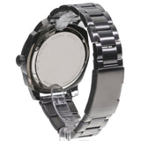 Fossil Machine Black Dial Gray Steel Strap Watch for Men - FS5970