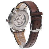 Fossil Heritage White Dial Brwon Leather Strap Watch for Men - ME3264