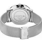 Lacoste Moon White Dial Silver Steel Strap Watch for Men - 2011025
