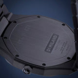 D1 Milano Ultra Thin Black Dial Gray Steel Strap Watch for Men - D1-UTBJ15
