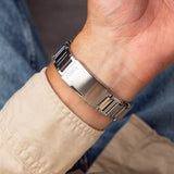 Fossil Everett Blue Dial Silver Steel Strap Watch for Men - FS6117