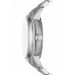 Fossil Heritage Green Dial Silver Steel Strap Watch for Men - ME3262