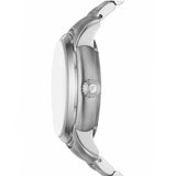 Fossil Heritage Green Dial Silver Steel Strap Watch for Men - ME3262