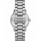 Fossil Heritage Green Dial Silver Steel Strap Watch for Men - ME3262