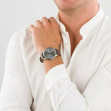Lacoste Madrid  Grey Dial Brown Leather Strap Watch for Men - 2011033