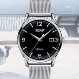 Tissot Heritage Visodate Black Dial Silver Steel Strap Watch - T118.410.11.057.00