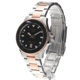 Tissot Seastar Black Dial Two Tone Steel Strap Watch for Women - T120.210.22.051.01