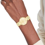 Tommy Hilfiger Sophia  Gold Dial Gold Steel Strap Watch for Women - 1782697